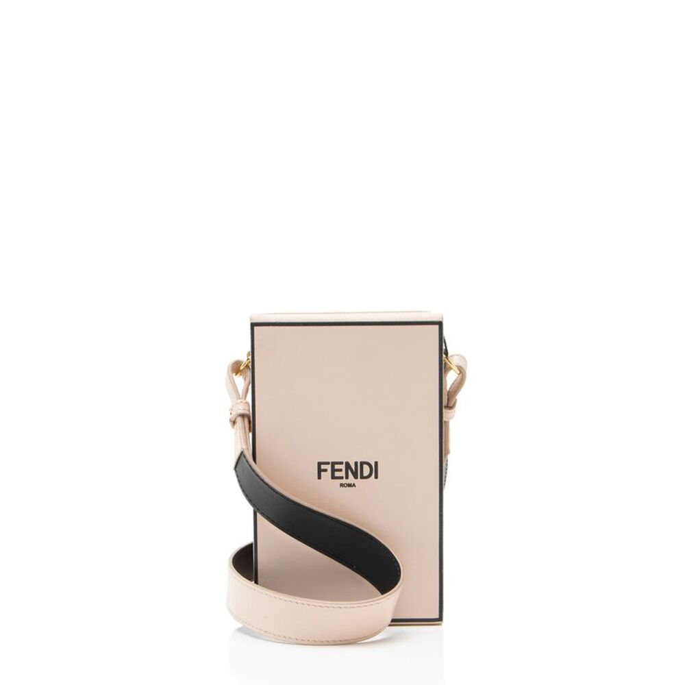 Fendi Leather Vertical Box Shoulder Bag